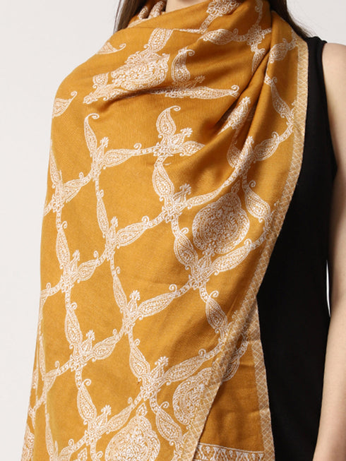Women's Jamawar Wool Stole